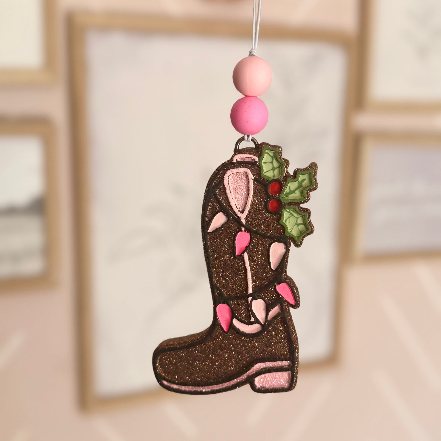 Christmas Cowgirl Boot Freshie Mold