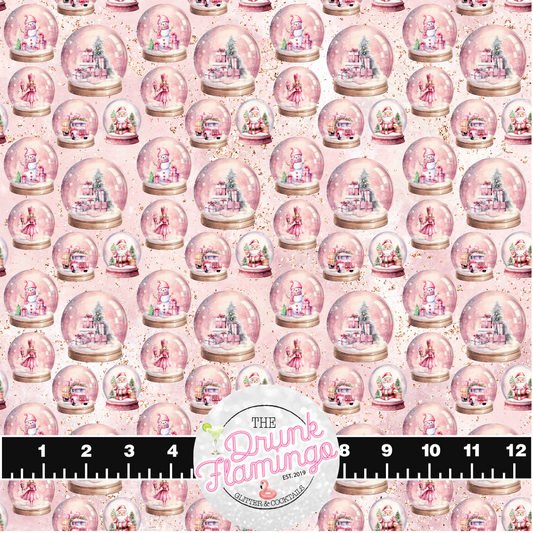159- Pink Snow Globes