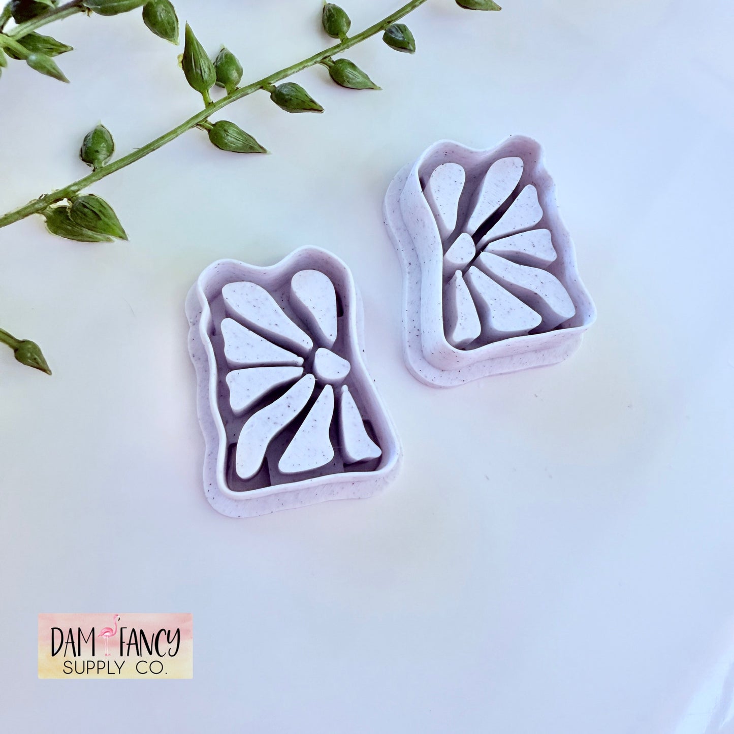 Boho Organic Flowers Clay Earring Cutters