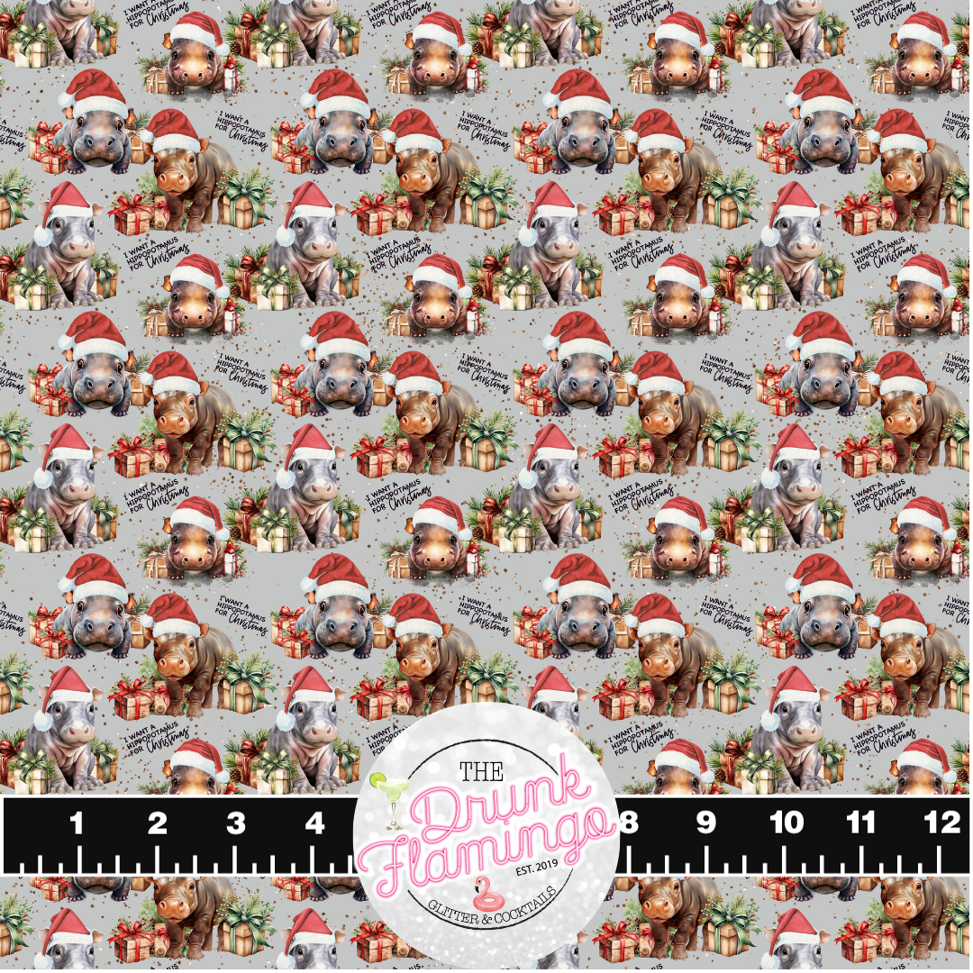 178- Christmas Hippos