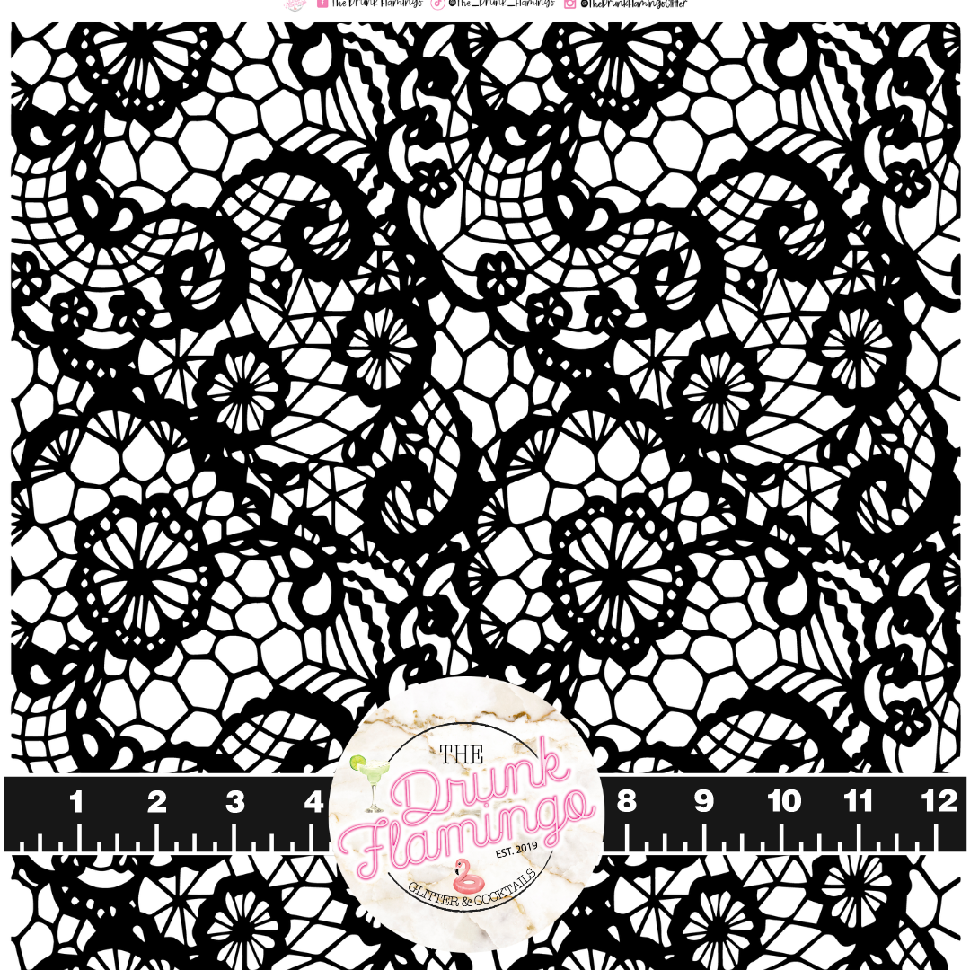 T10- TRANSPARENT black lace