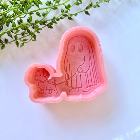 Dog Walking Ghost Freshie Mold