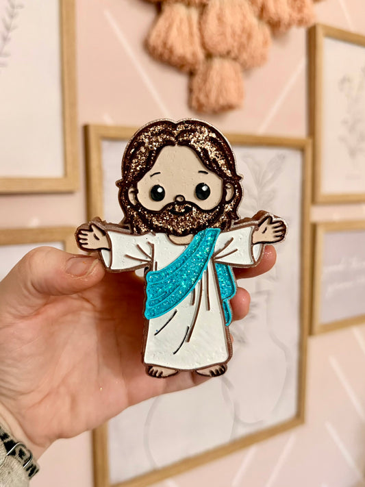 Open arms Jesus Freshie MOLD