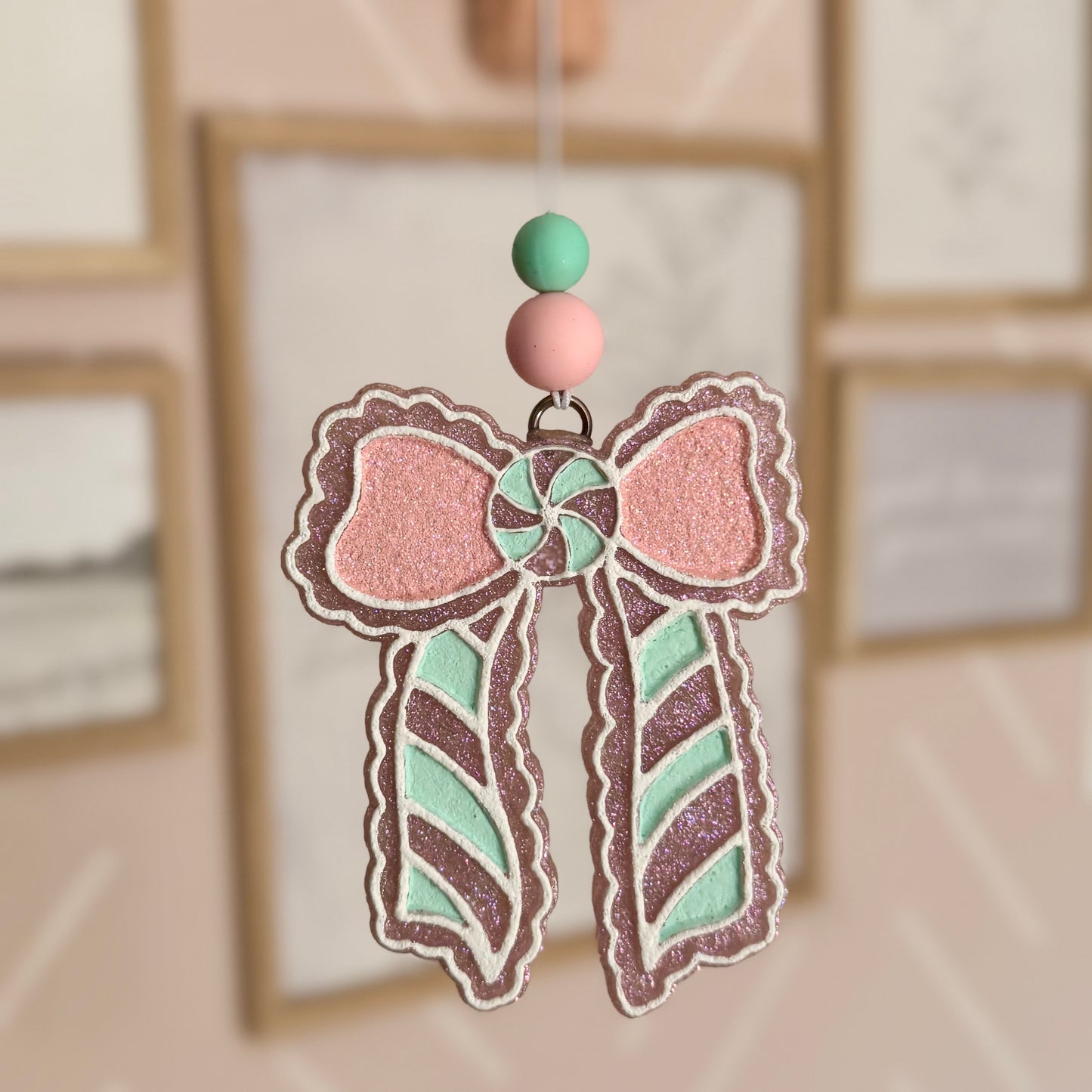 Peppermint bow Freshie Mold