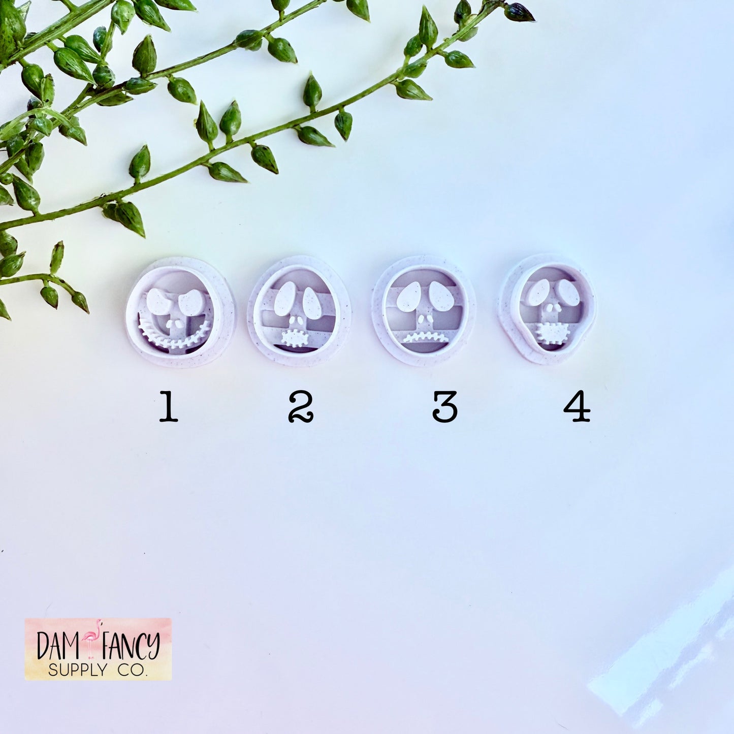 Pumpkin King Faces Clay Earring Cutters