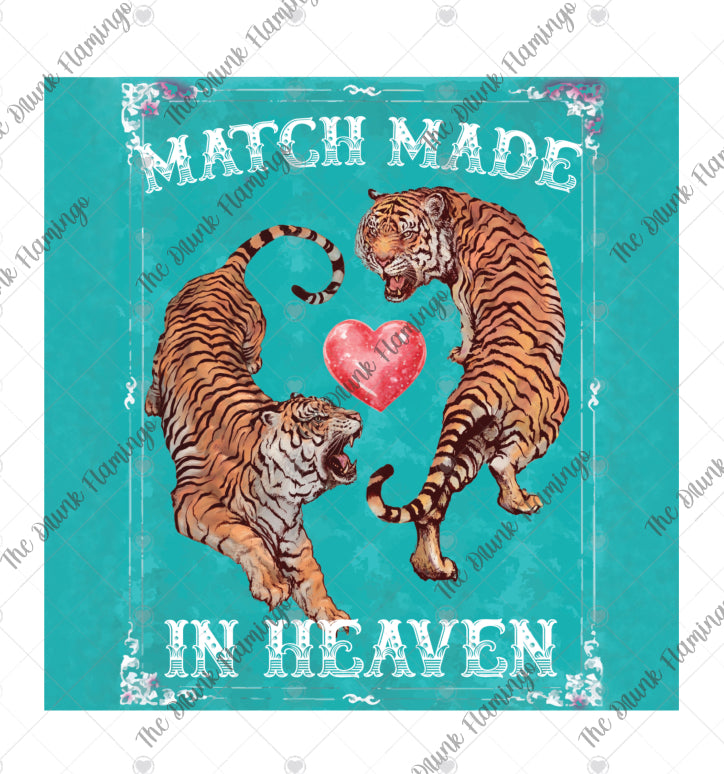 143- Match Made In Heaven WHITE decal