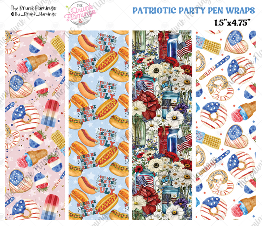 Patriotic Party Pen Wraps