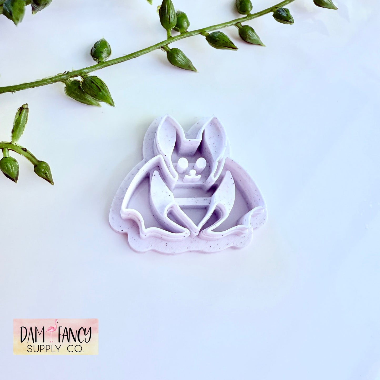 Embossed  Bat Clay Earring Cutters