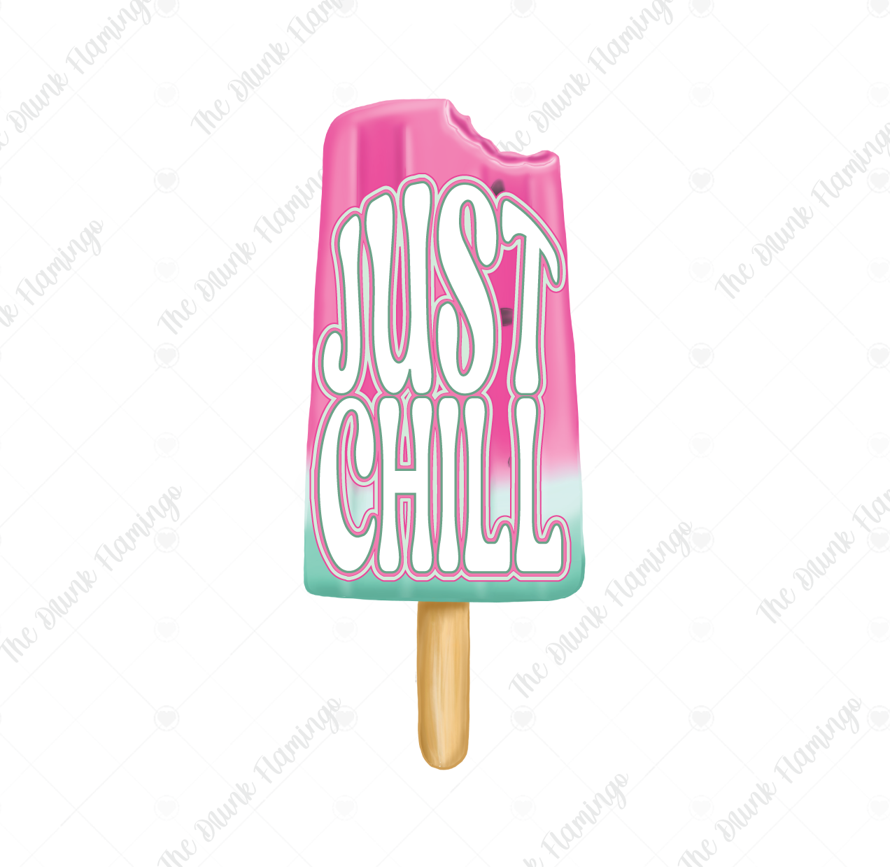 162- Just Chill WHITE decal
