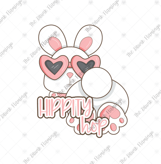 229- Hippity Hop White Decal