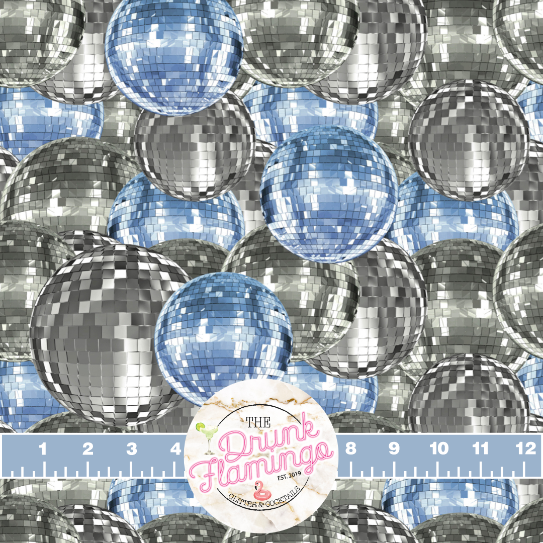 27- Light Blue Disco Balls – The Drunk Flamingo Glitter