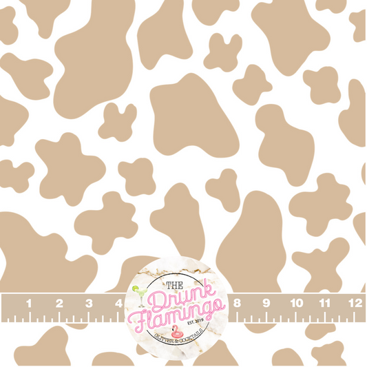 20- tan cow print