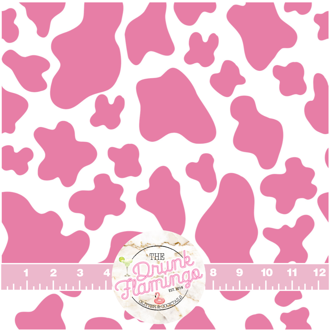 22 - Pink Cow Print