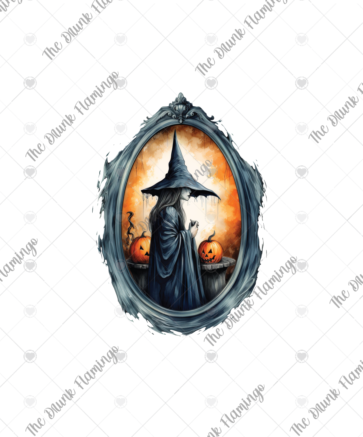 TD5- witchy mirror TRANSPARENT DECAL