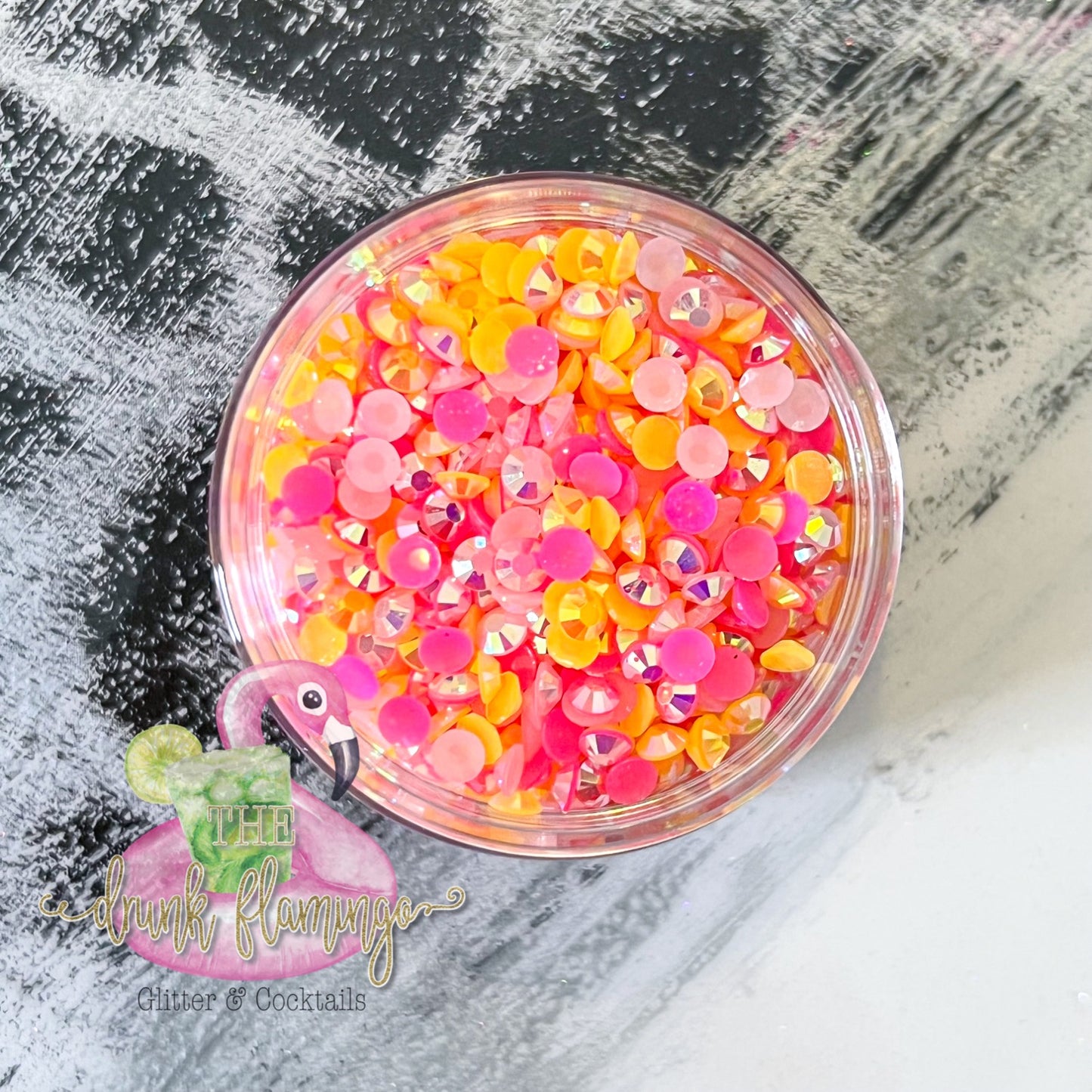 Summer vibes jelly rhinestone mix (choose your size)