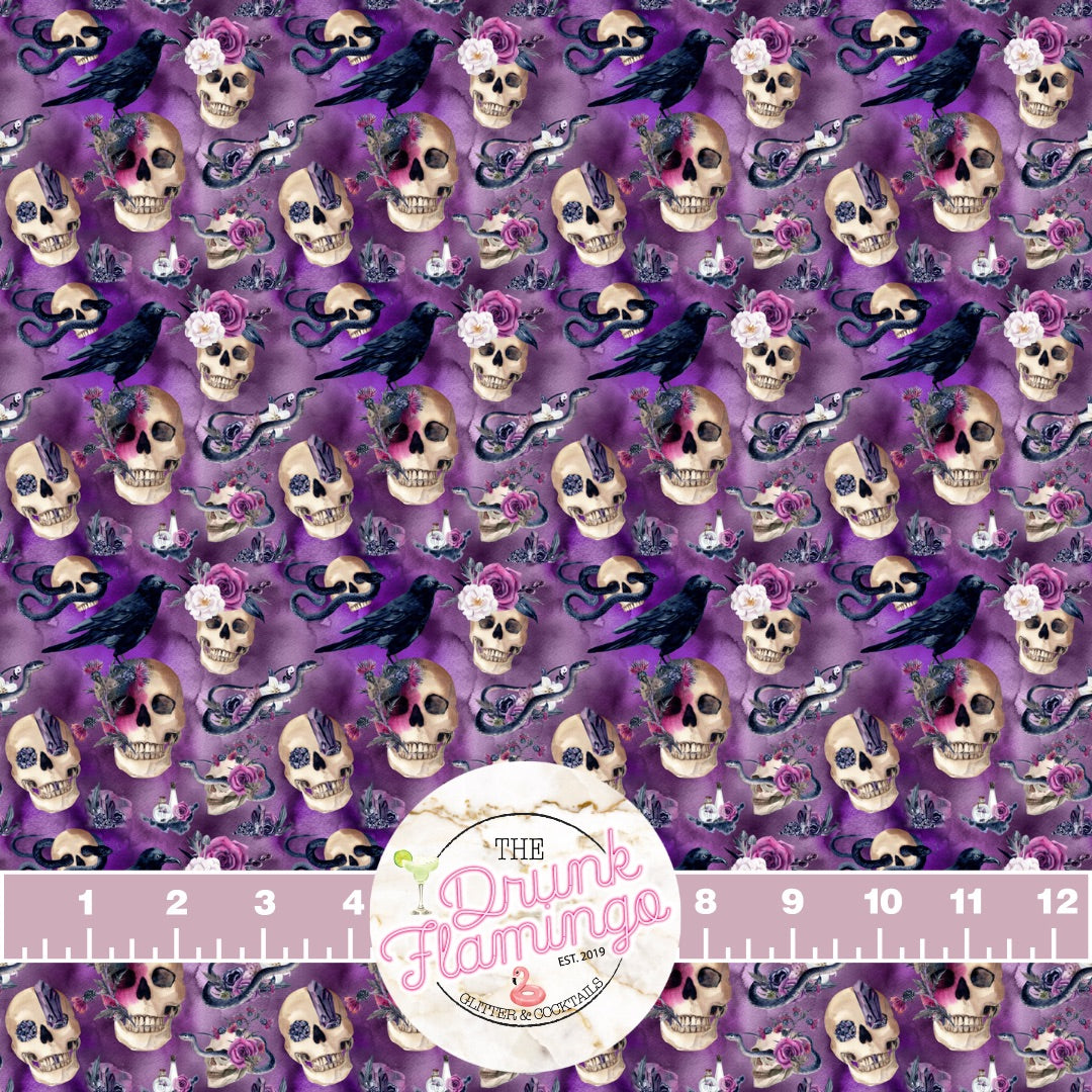 35- Purple Snakes and Skulls