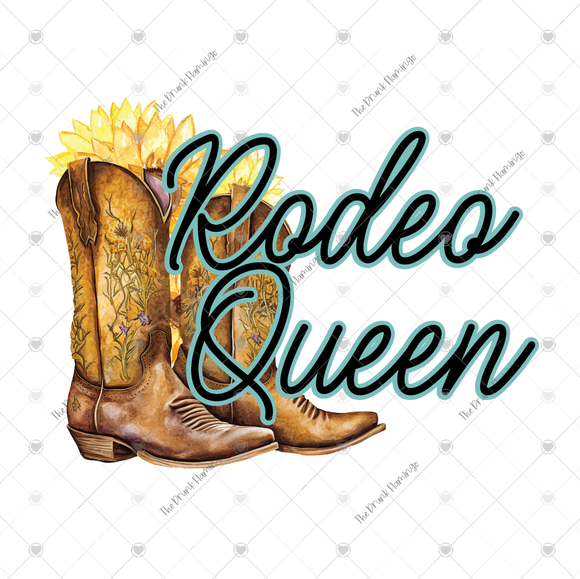 31- Rodeo Queen- White Backed Decal