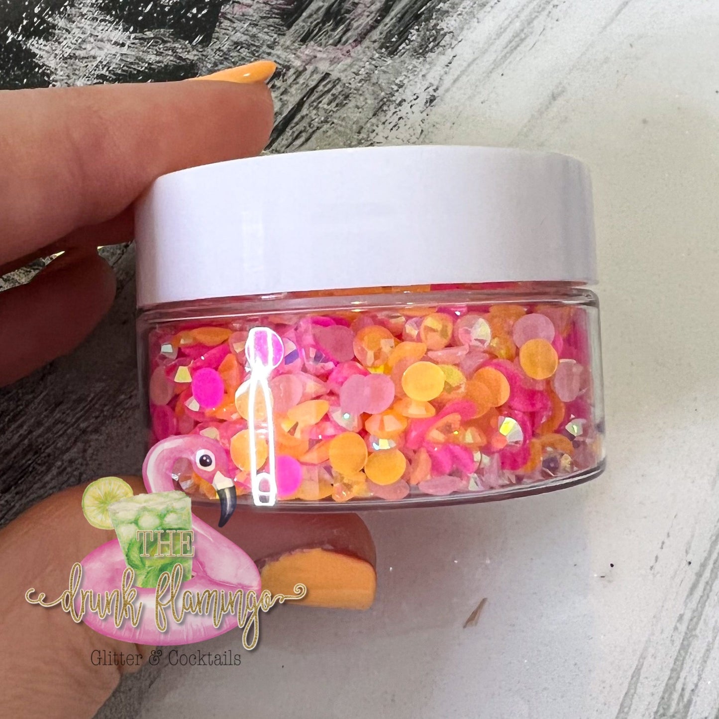 Summer vibes jelly rhinestone mix (choose your size)