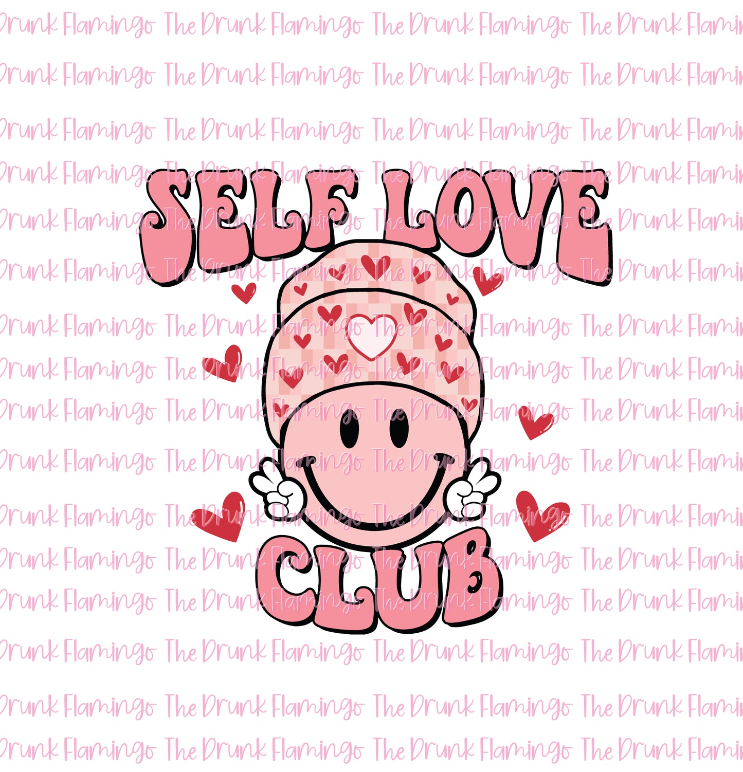 1- Self Love Club vinyl decal (white backing)