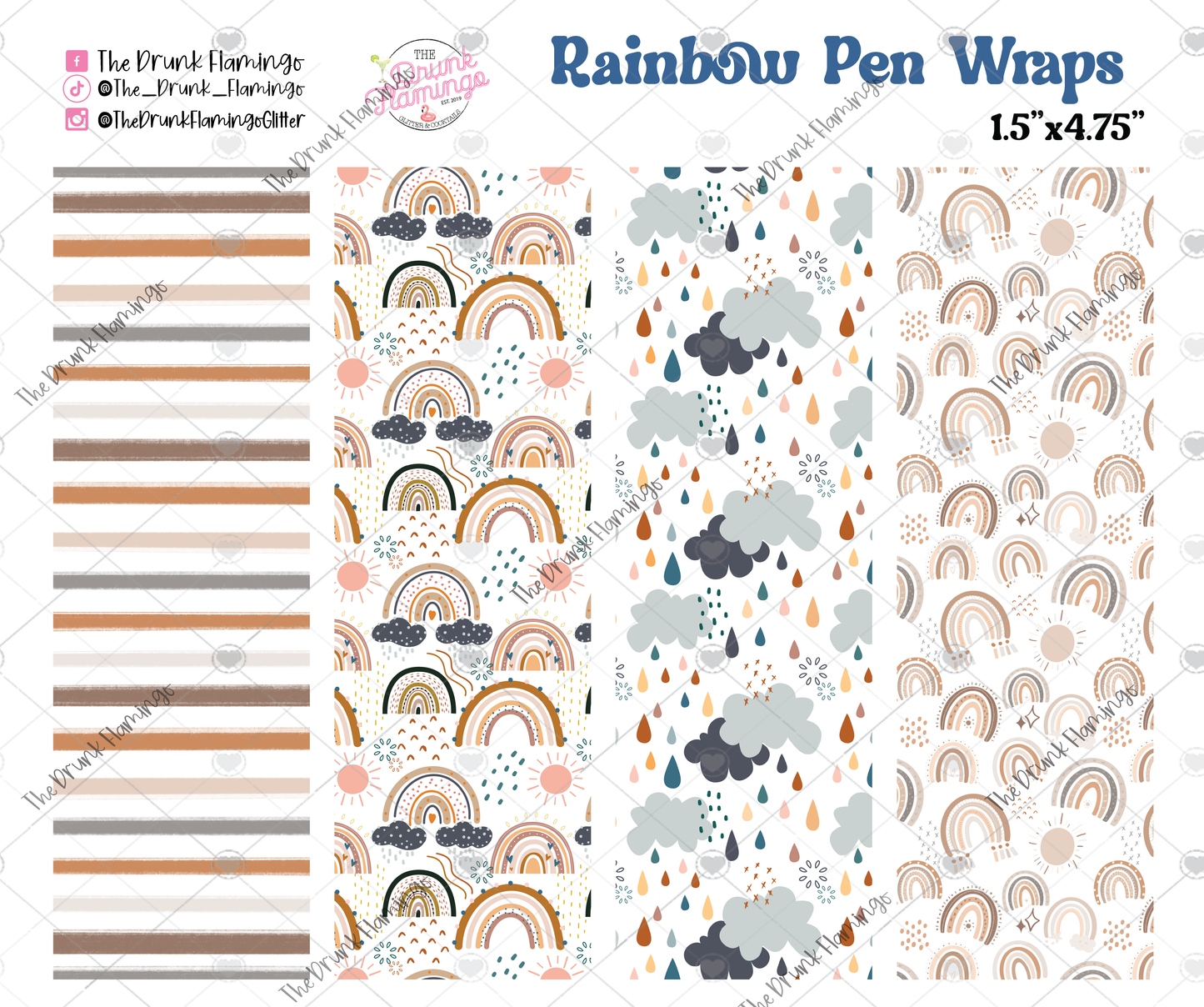 Rainbow Pen Wraps
